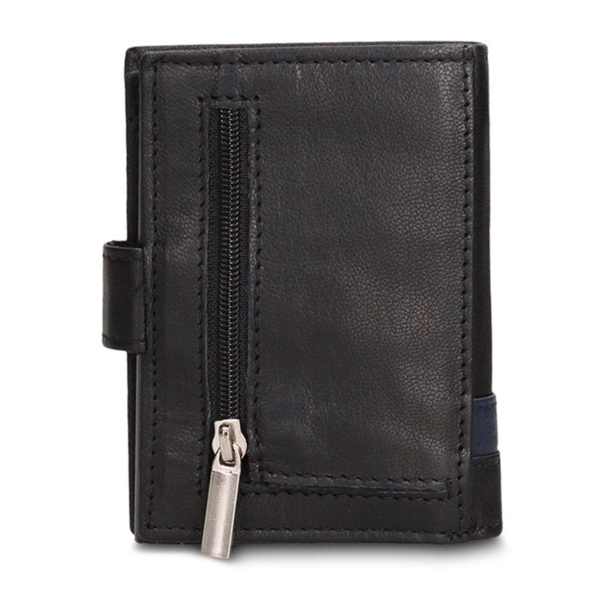 Portafoglio uomo in vera pelle - Modello Novara Chic - Casual - 7.5 x 10.0 x 2.0 cm