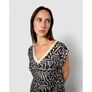 Vestido corto soft varanasi negro