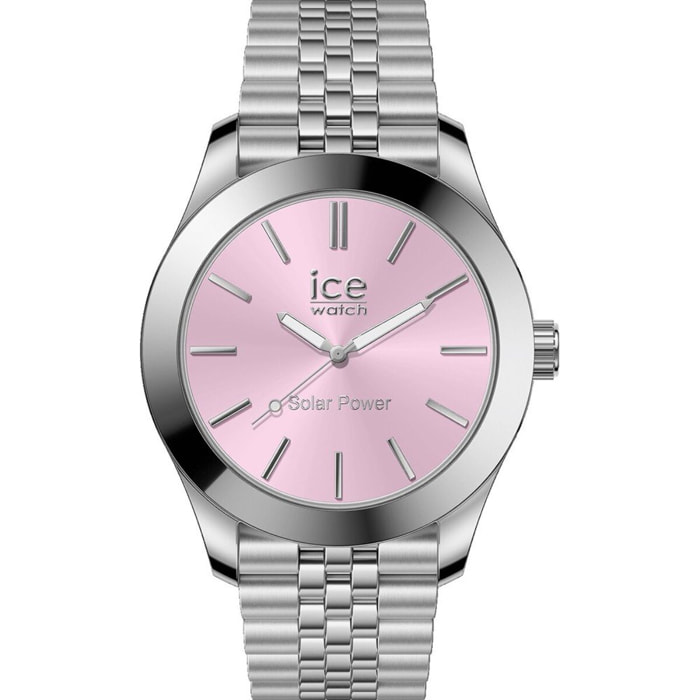 Reloj Ice 023790 Mujer Analogico Solar con Correa de Acero inoxidable