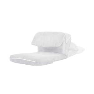 Chauffeuse matelas blanc cassé convertible velours côtelé grosse côte 1 place Cosy