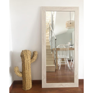Miroir effet bois beige en différentes tailles