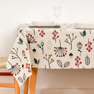 Nappe en résine Anti-tâches Toucher du Tissu Merry Christmas 44 Lurex