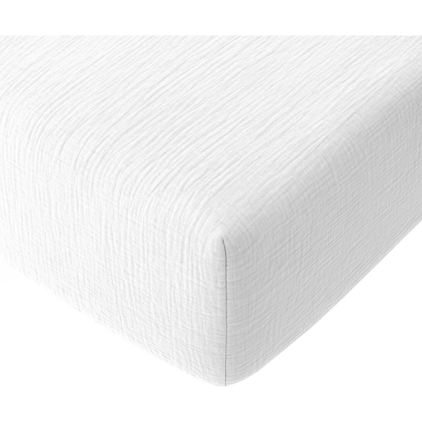 Housse de couette gaze de coton lavé blanc pur