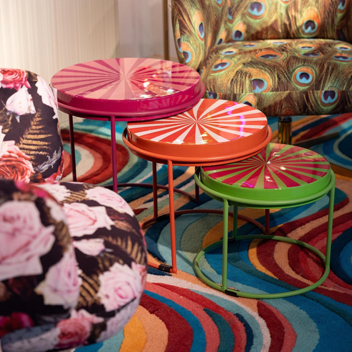 Tables d'appoint Good Vibes set de 3 Kare Design