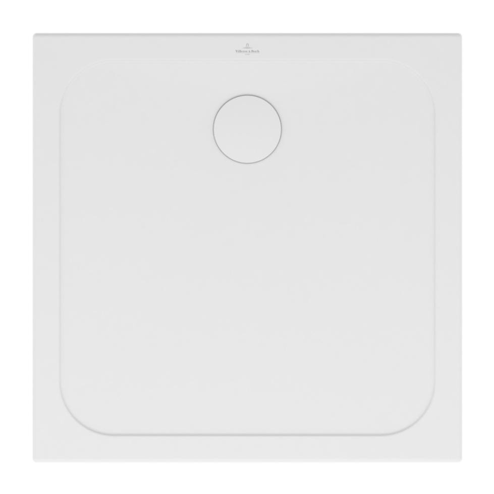 Receveur antidérapant 90 x 90 Lifetime Plus ceramique extraplat blanc