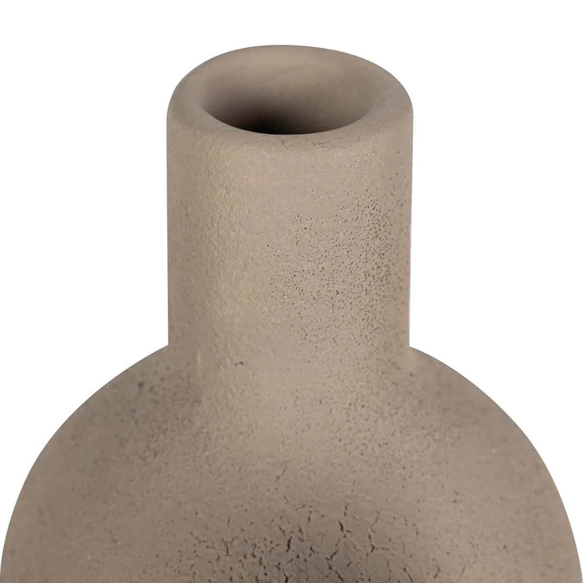 Florero Ceramica Gris 16x16x29 Cm