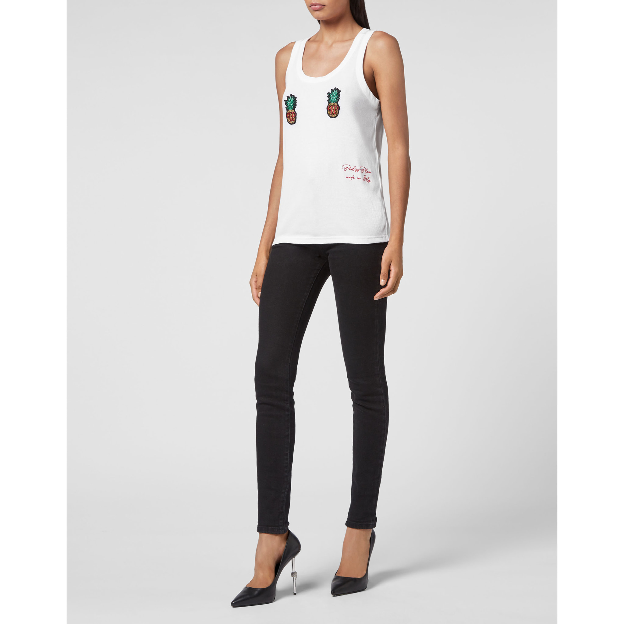 PHILIPP PLEIN Tank top Pineapple Signature Edition