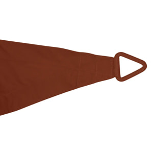Voile d'ombrage Elyora 3x3x3m acajou