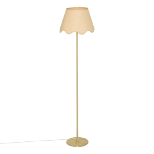 Abat-jour Flore rond D.37cm beige