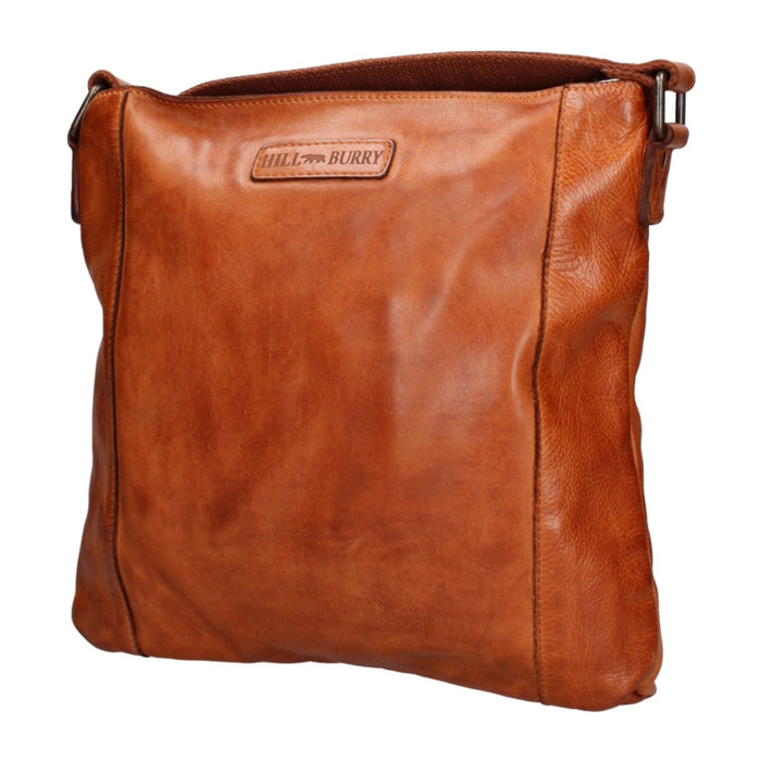 Borsa a tracolla uomo in vera pelle - Modello False - Casual - 30.0 x 30.0 x 6.0 cm