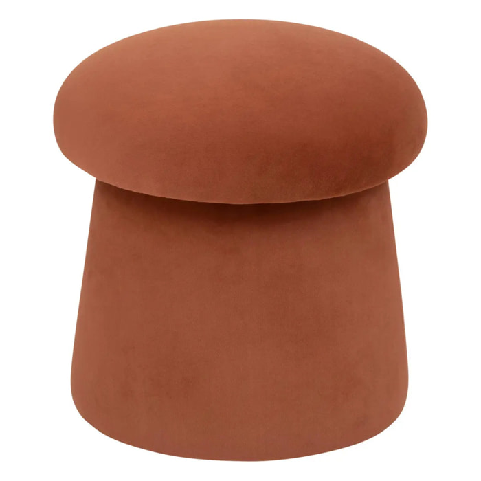 Pouf "Noa" D37cm ambre