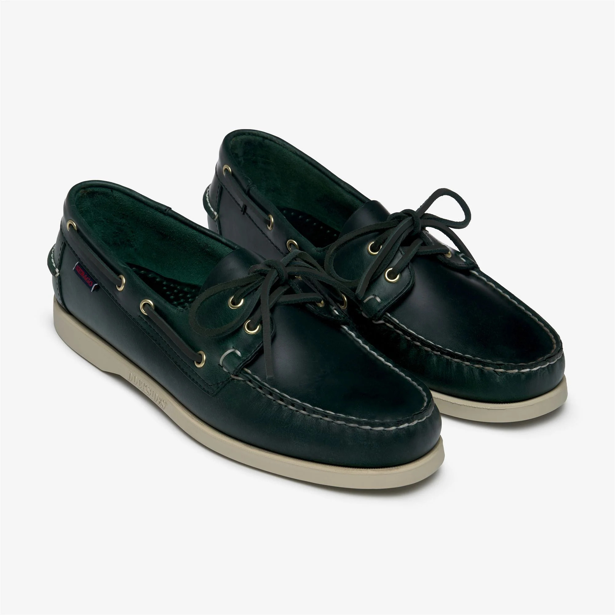 Sebago - Docksides Uomo Verde - Docksides Portland Waxed