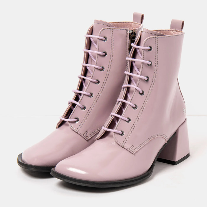 Botines 1738 NAPPA SHINNY MALVA/ VERONA color Malva