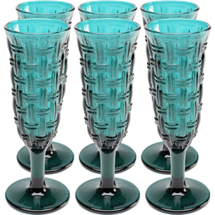 Flûtes à champagne Tissue set de 6 Kare Design