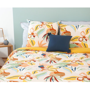 Parure Housse De Couette 3pcs 100% Coton 57 Fils Lucia