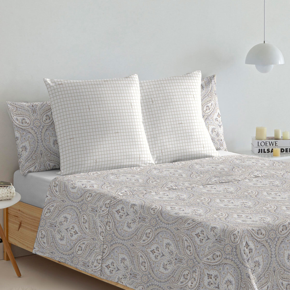 Sábana encimera 100% algodón GRANADA - Disponible en varios tamaños -