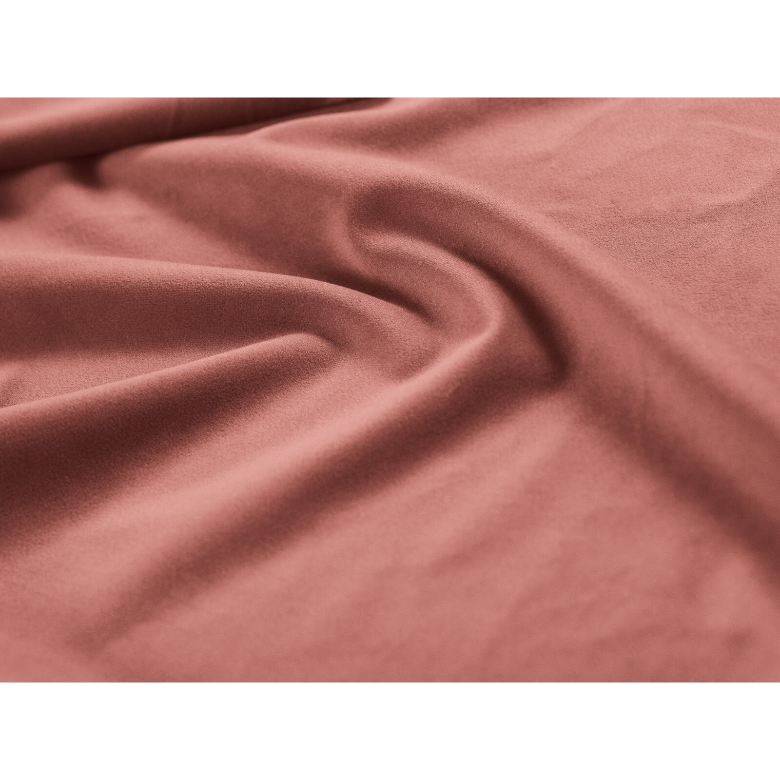 Méridienne droite "Bali" en velours rose