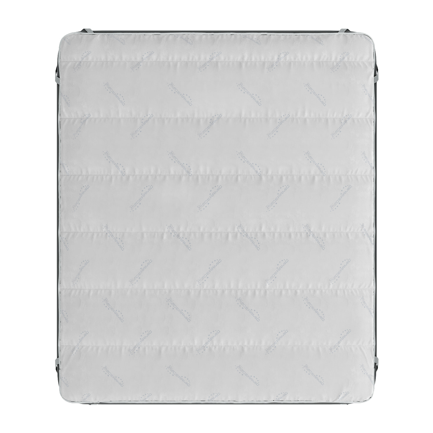 TOPPER TRAPUNTATO BIOCERAMICA CON ELASTICI - Made in Italy
