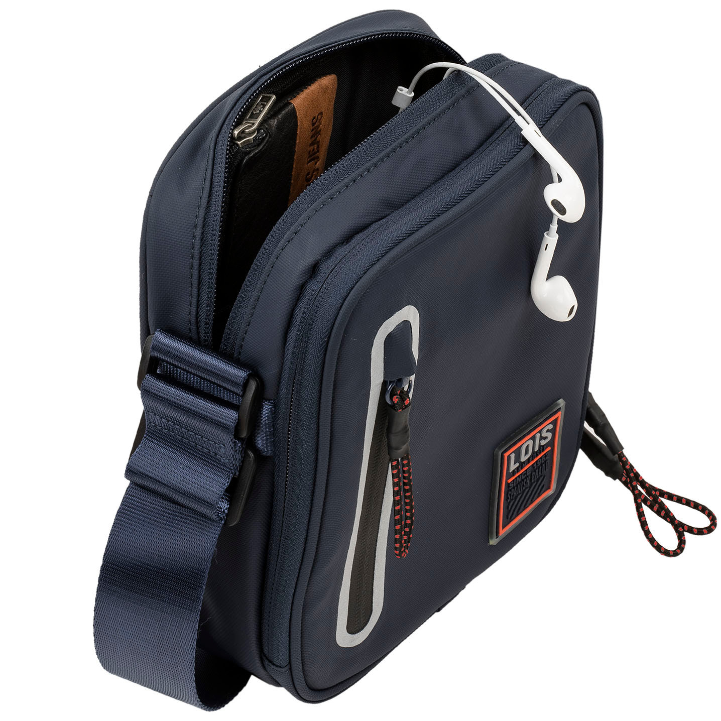 Bandolera Hombre Sintetica Lois Cooper Marino