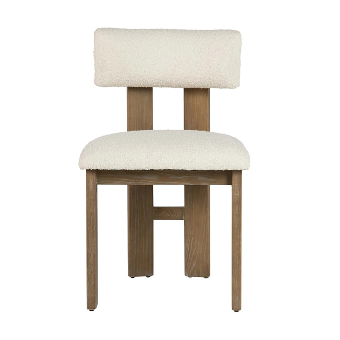 Silla Madera Fresno Blanca 48x53x78 Cm