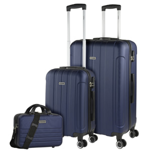 Juego De Maletas Rígidas Abs Itaca Havel Marino