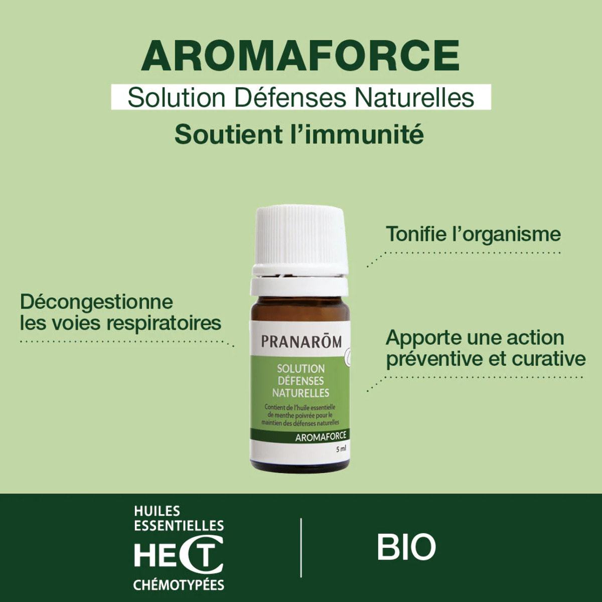 Pranarom - Solution - Défenses naturelles - Bio - 5 ml