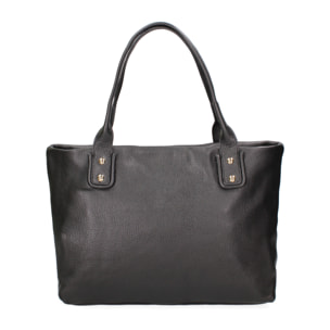 Borsa a spalla da donna In Vera pelle Made in Italy 35x27,5x13 cm