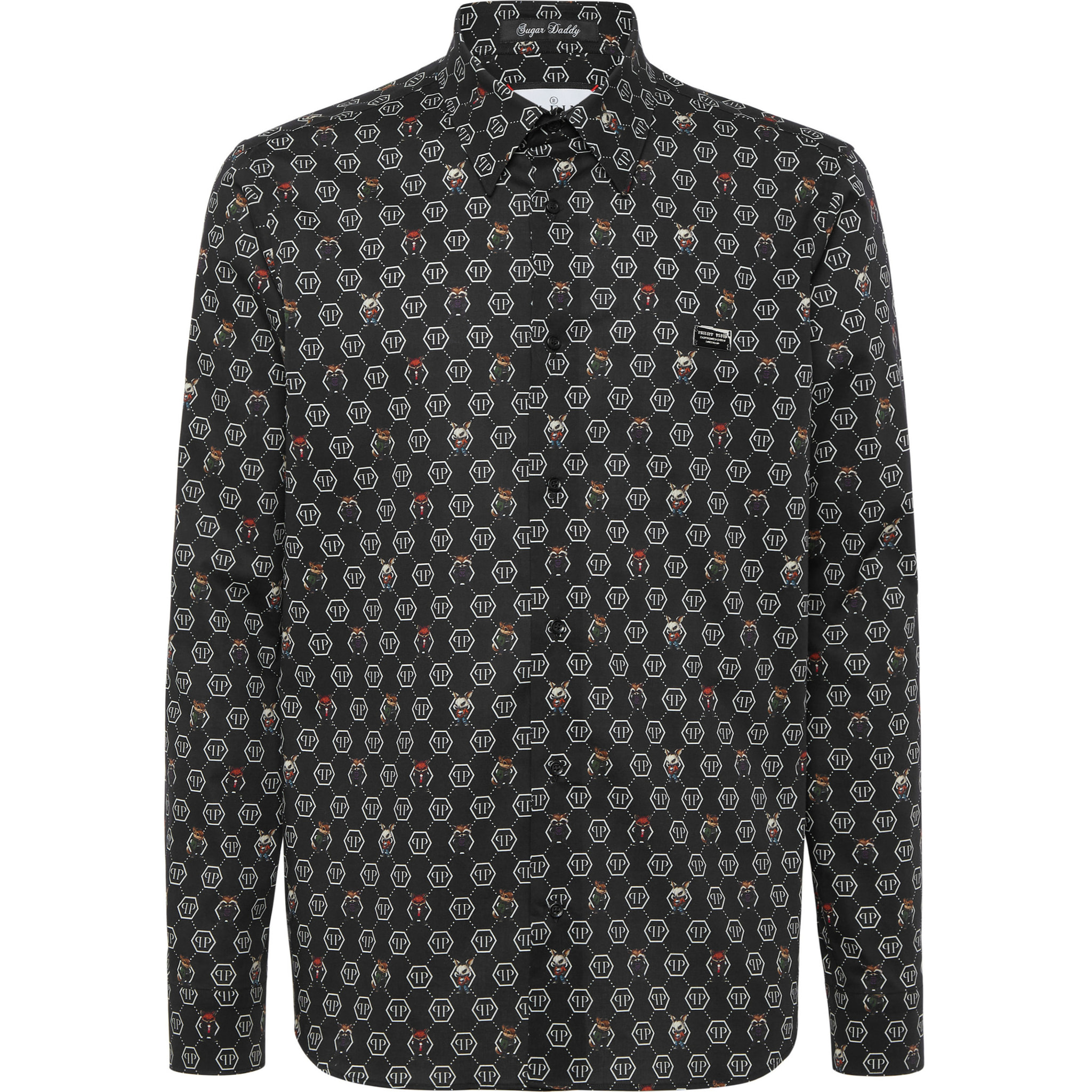 PHILIPP PLEIN Shirt Sugar Daddy Cut LS MONOGRAM