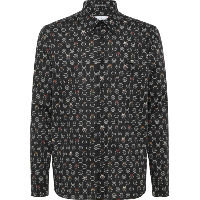 PHILIPP PLEIN Shirt Sugar Daddy Cut LS MONOGRAM
