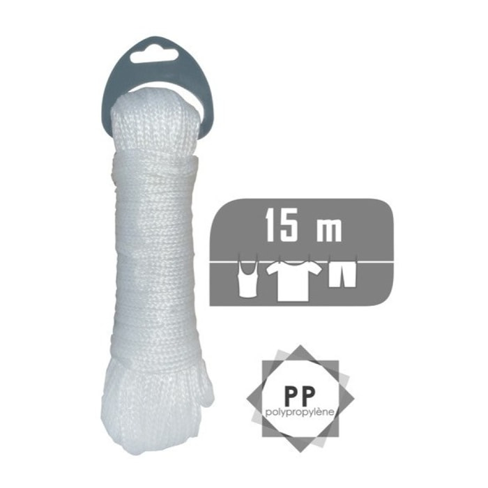 Corde à  Linge 15M Blanc MSV