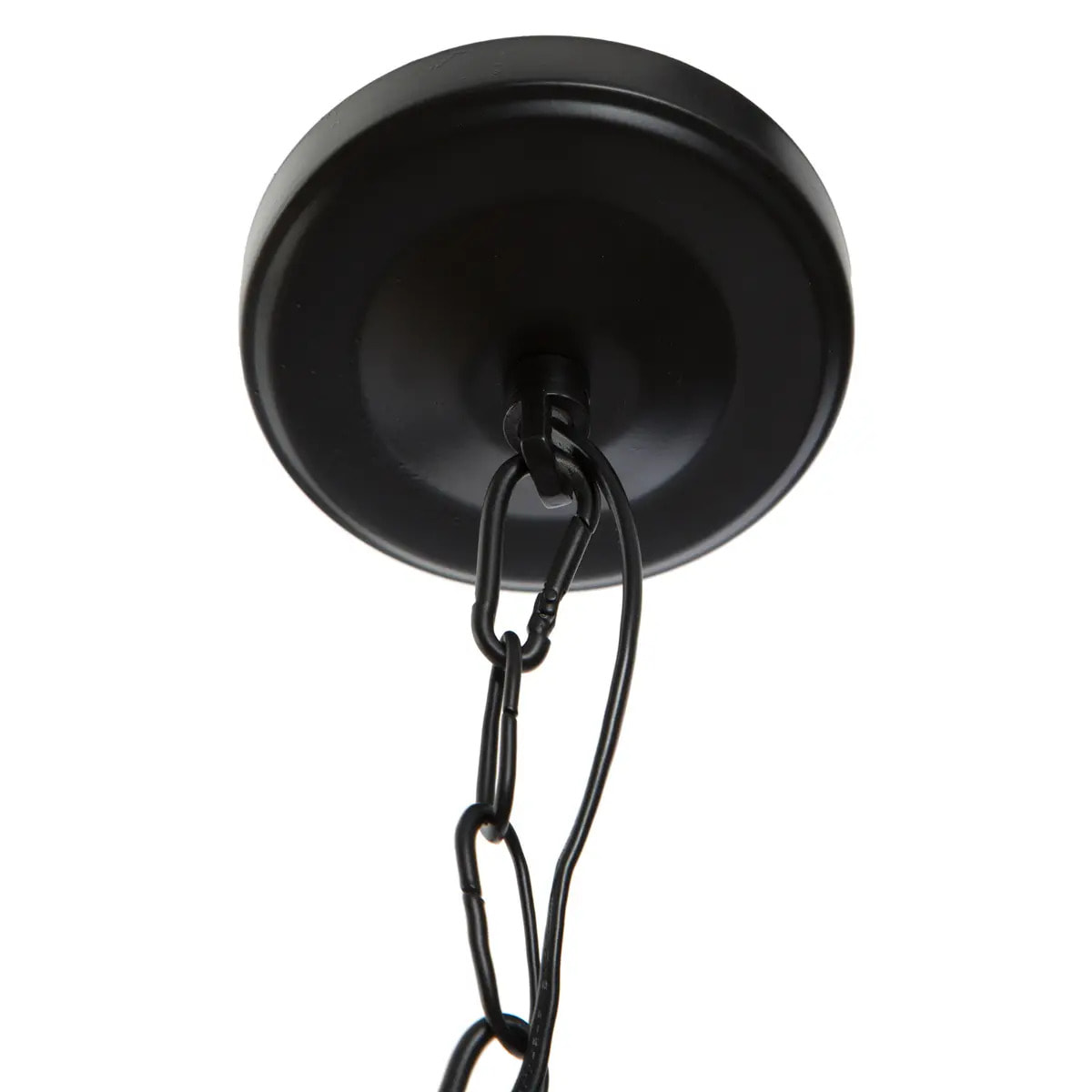 Suspension "Basalt" métal noir D30cm