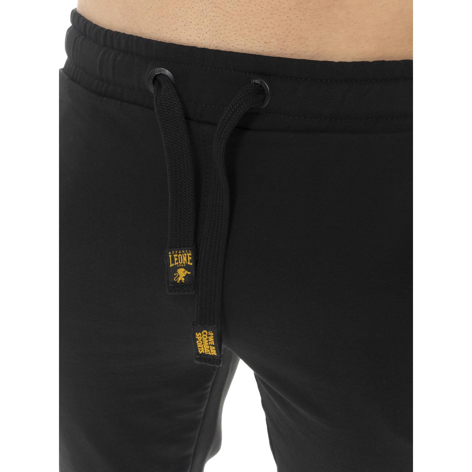 Pantalone sportivo invernale uomo, elastico al fondo, etichetta Leone 1947 Gold