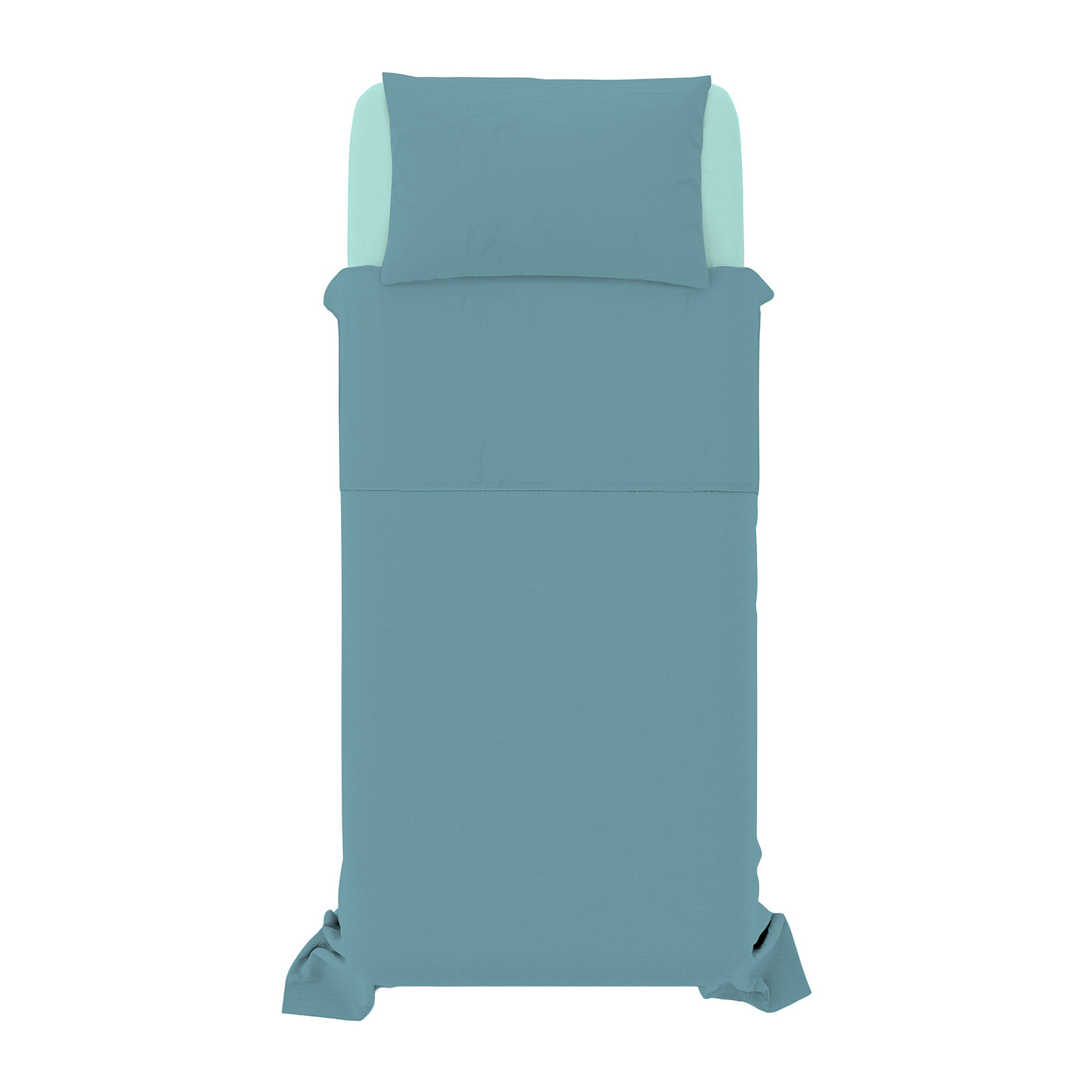 COMPLETO LETTO NATURAL COLOR, 100% COTONE - SINGOLO