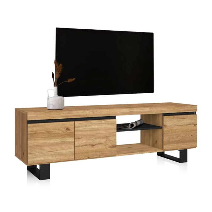 Mueble TV Ebos UP 160 Roble Nude - Ceniza