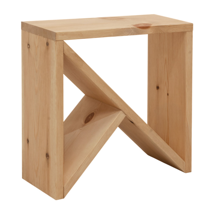 Table basse en bois massif ton chêne moyen de différentes tailles
