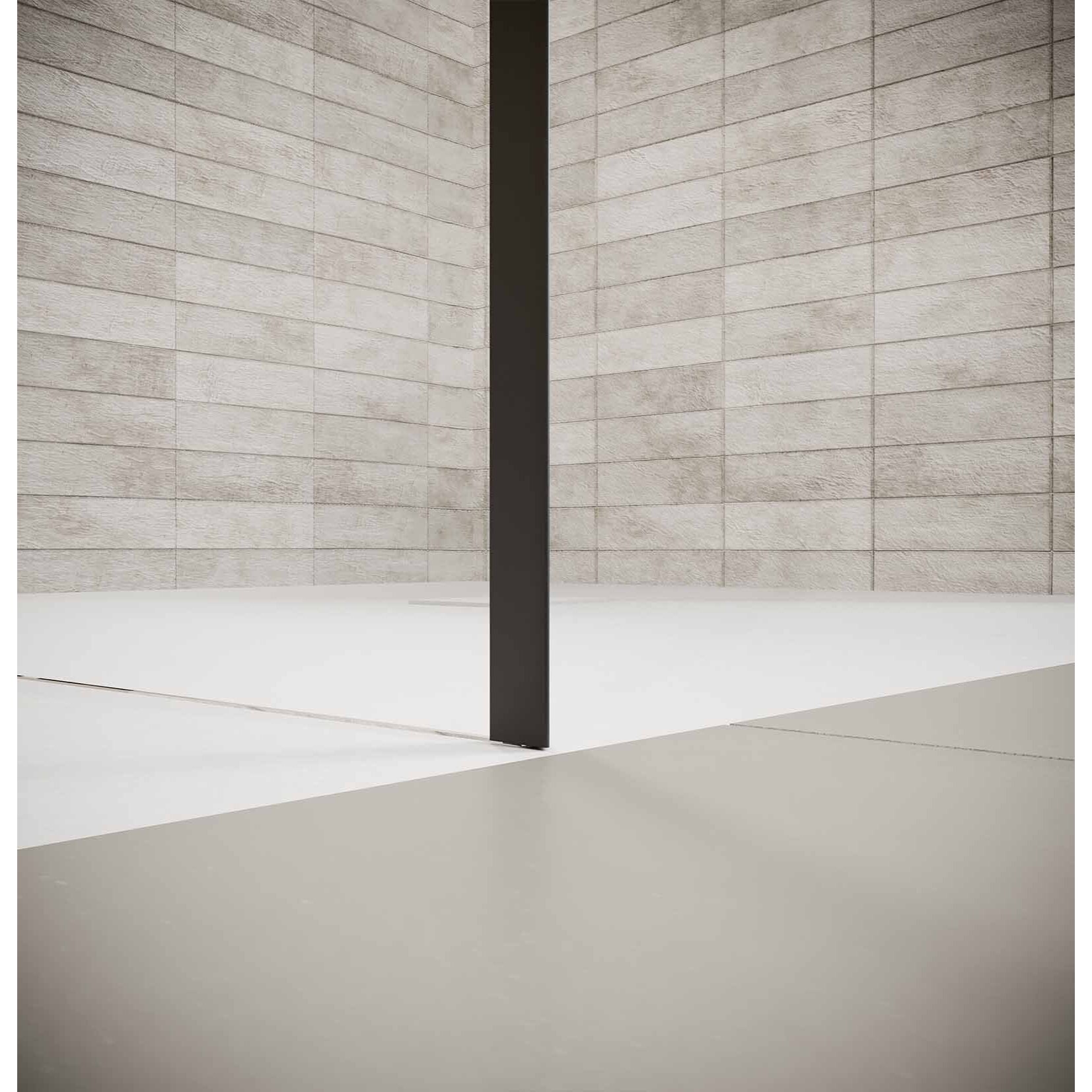 Porte de Douche Pivotante 70x195cm et Retour 90cm - Verre 8mm Anticalcaire - Profil Noir