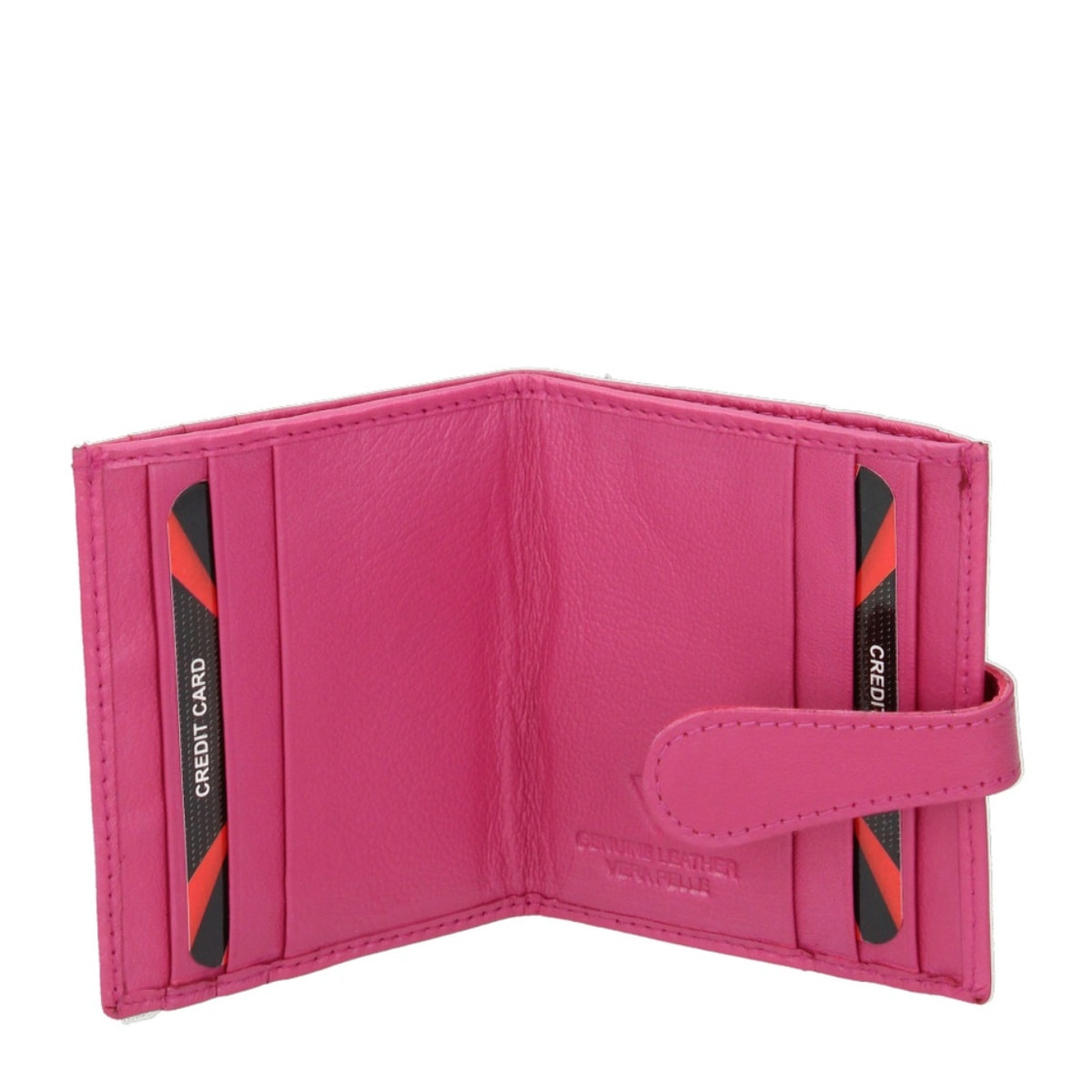 Portafoglio uomo in vera pelle - Modello False - Casual - 9.5 x 8.0 x 1.5 cm