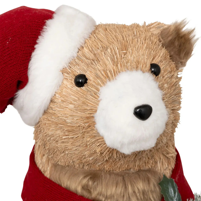 PLF OURS BOIS BONNET H75CM
