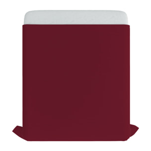 LENZUOLO SOPRA MAX COLOR, 100% Cotone, Tinta Unita, Made in Italy - BORDEAUX