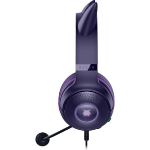 Casque gamer RAZER KRAKEN KITTY V2 ÉDITION POKÉMON GENGAR