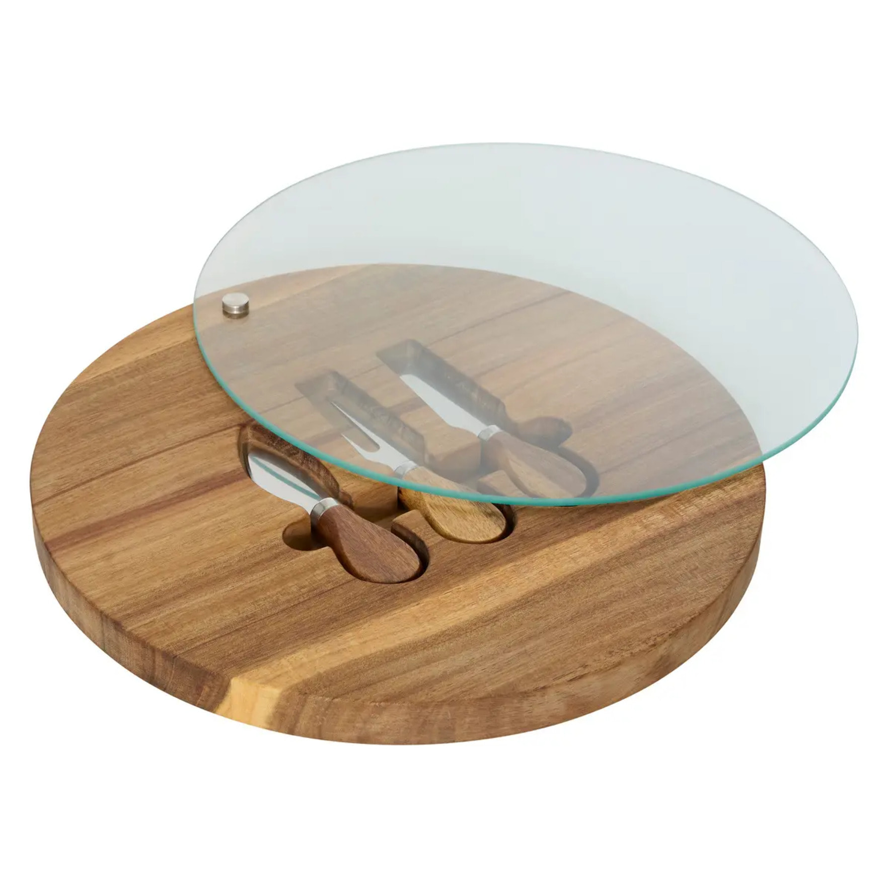 Plateau à fromage Mina marron L30xp30xH2,4cm