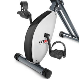 Bicicleta estática plegable FITFIU volante 8kg pulsómetro y respaldo