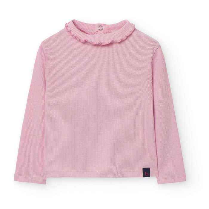 Camiseta punto canalé de bebé -BCI