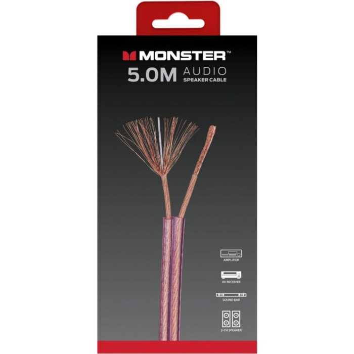 Câble Jack MONSTERCABLE AUDIO POUR HAUT-PARLEUR 5M