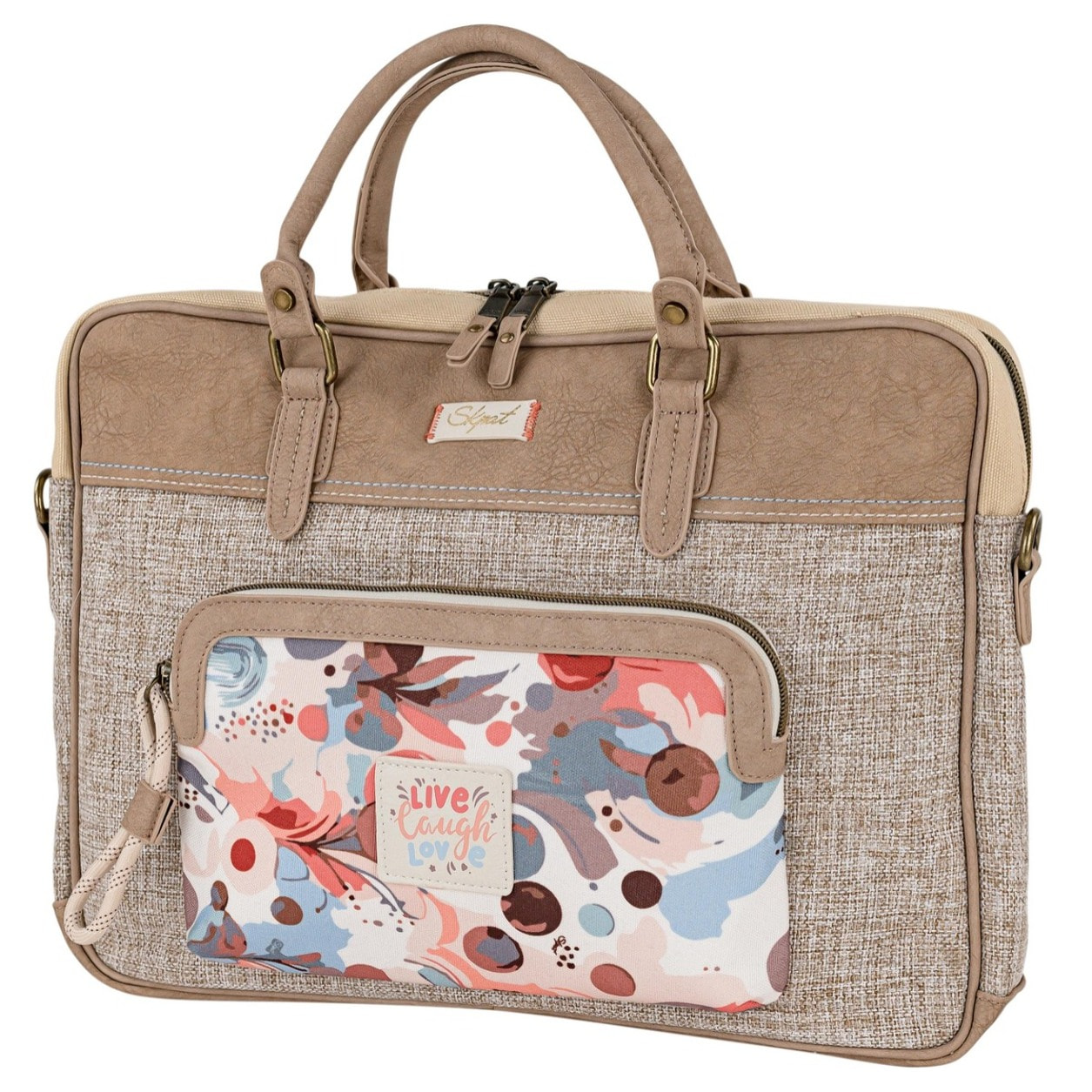 Bolso Maletin Portaordenador Mujer Skpat Leyre Taupe