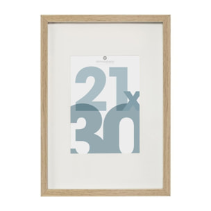 - Marco de fotos de madera natural para fotos de 21 x 30 cm