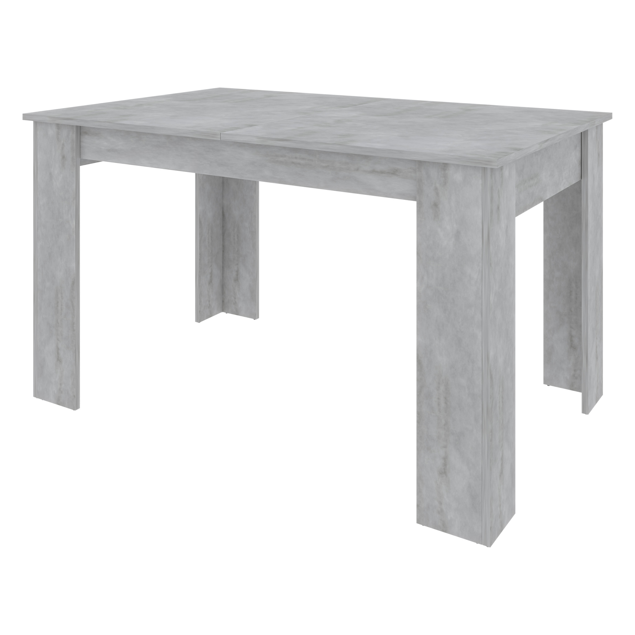 Tavolo da Pranzo Allungabile Estensibile Fino a 190 cm Tavolino Per 6 Persone Salotto Soggiorno Salone Design Moderno 190 x 78 x 90 cm Grigio