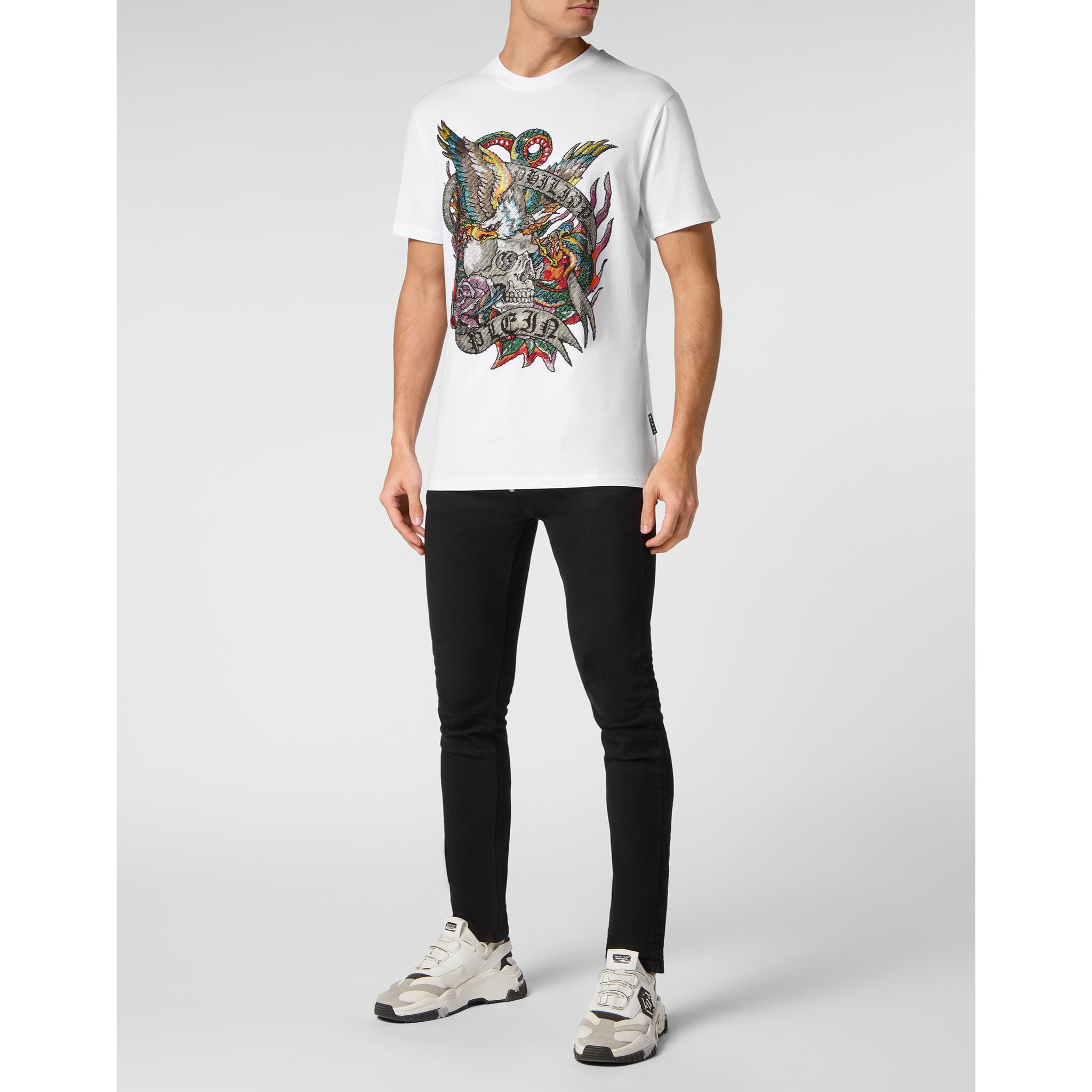 PHILIPP PLEIN T-Shirt Round Neck TATTOO