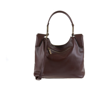 Borsa a spalla da donna Made in Italy - Modello Lyra Elite - 100% pelle - 33.0 x 30.0 x 12.0 cm