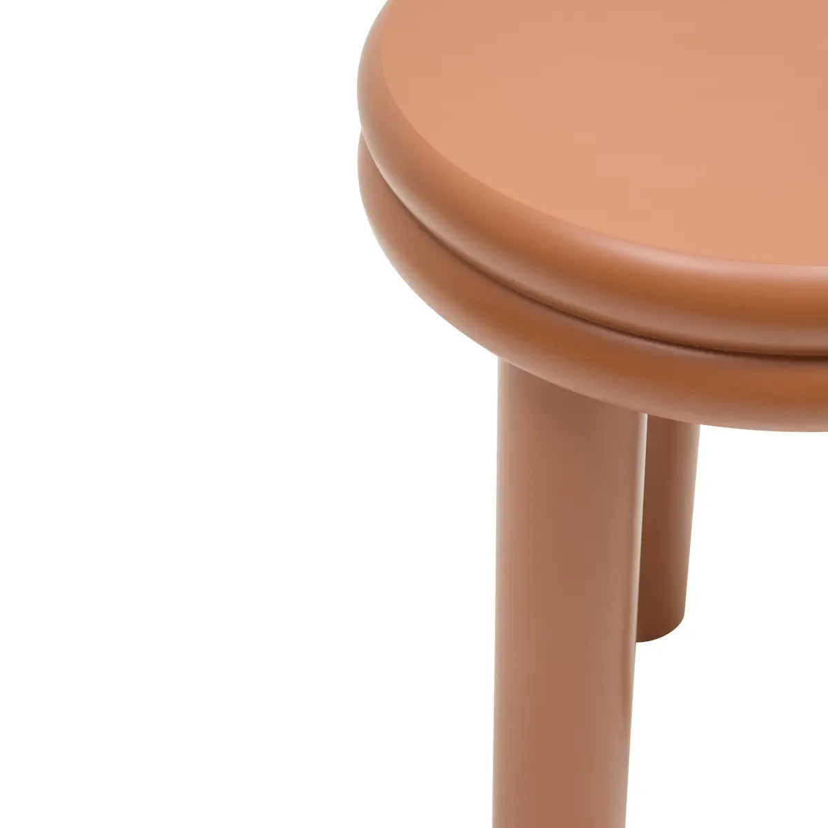 Table d'appoint Plump ronde D.40cm orange